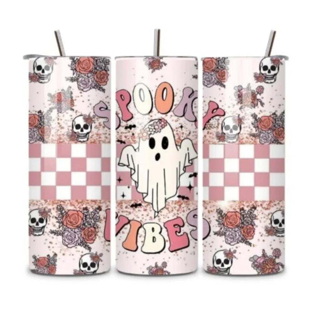 Pastel Goth Spooky Vibes 20oz Stainless Steel Tumbler
